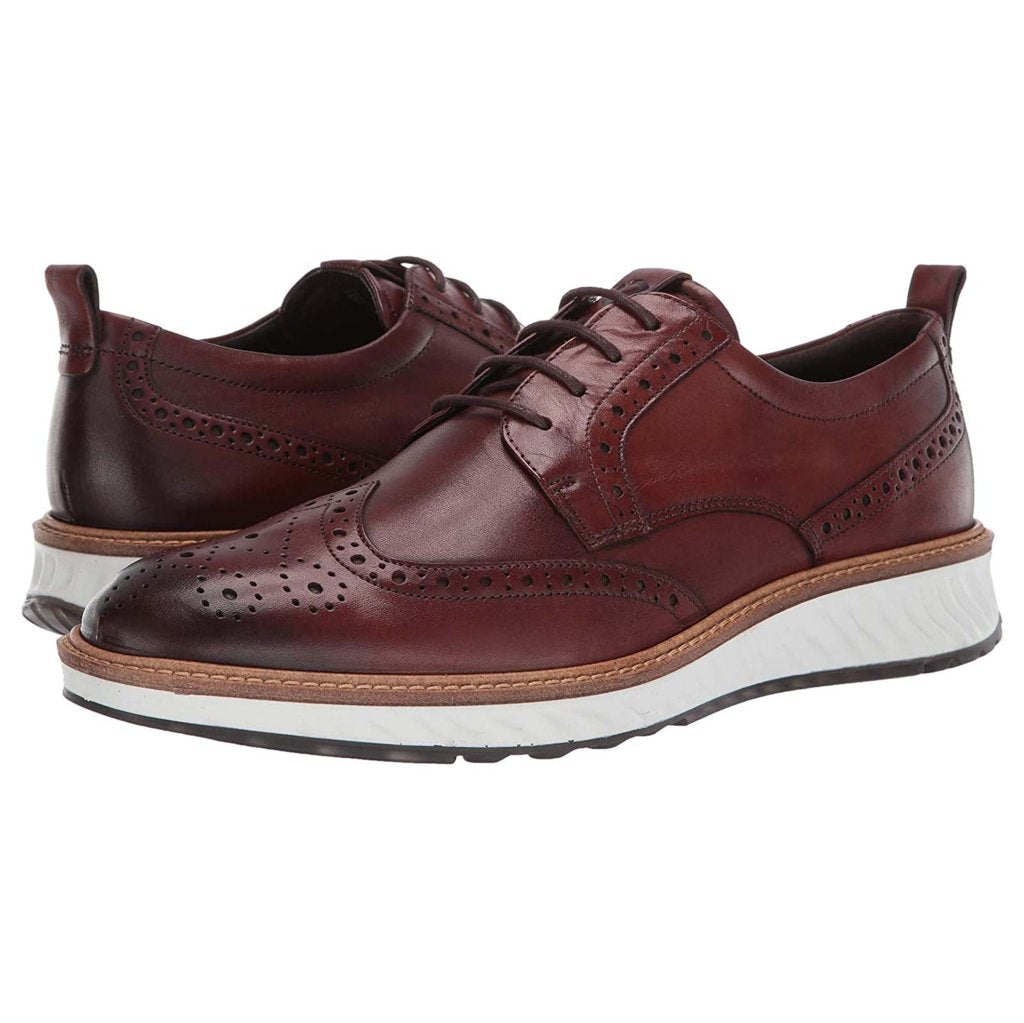 Ecco St 1 Hybrid 836424 Leather Mens Shoes#color_cognac