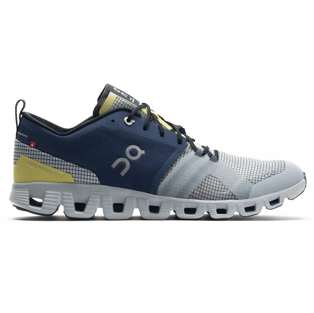 On Cloud X Shift Textile Men's Running Shoes#color_denim white