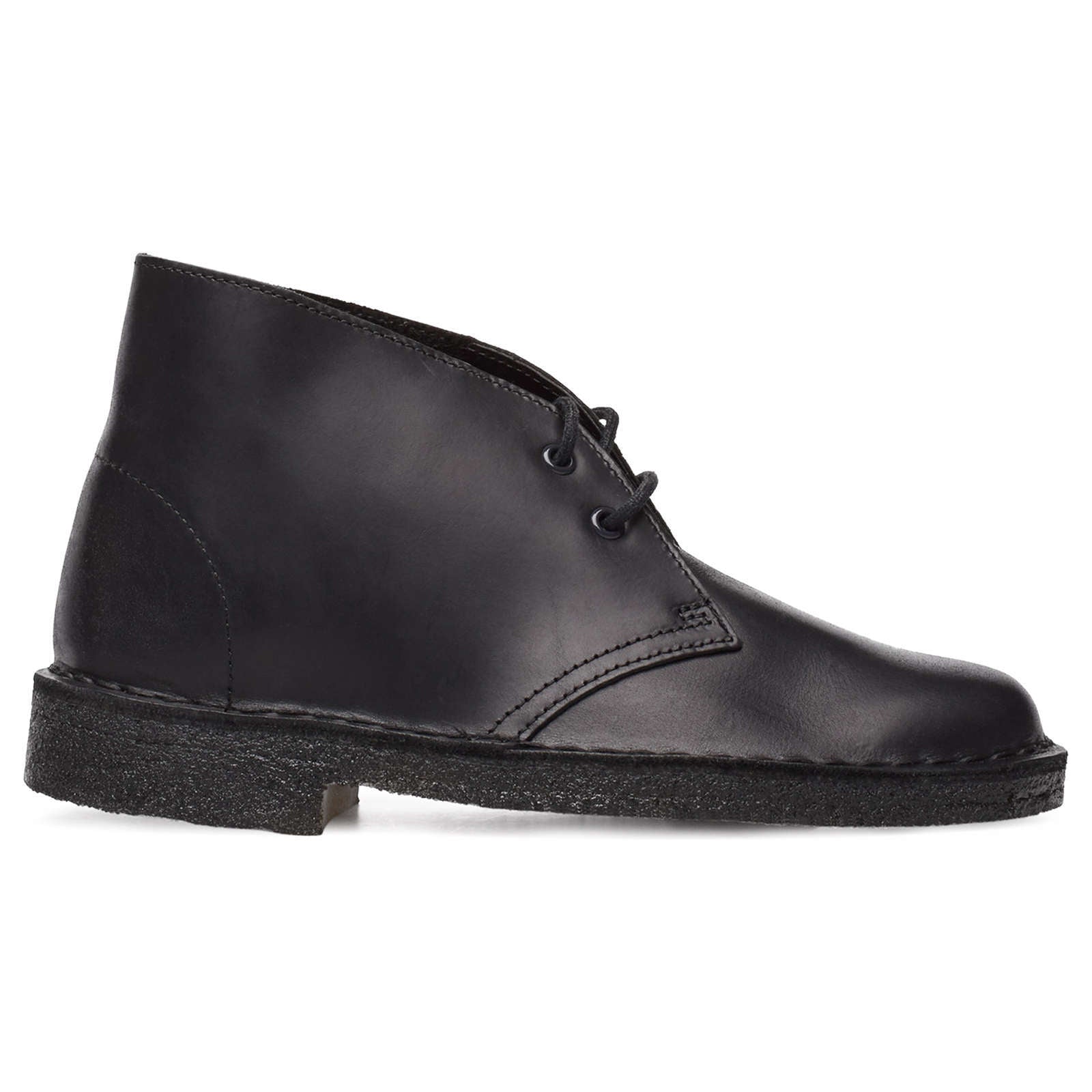 Clarks Originals Desert Boot Leather Women's Boots#color_black polished