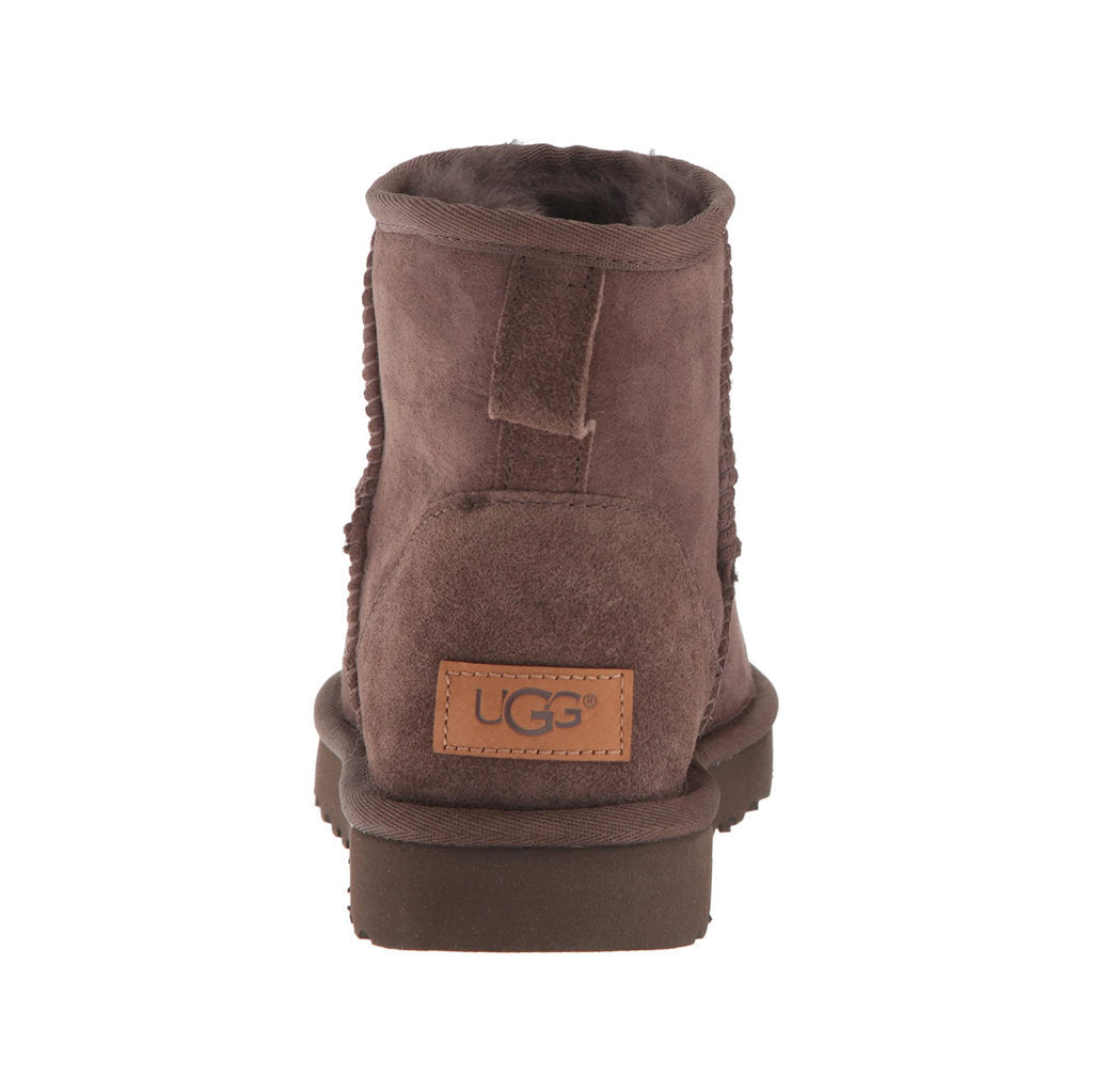 UGG Classic Mini II Suede Sheepskin Women's Winter Boots#color_chocolate