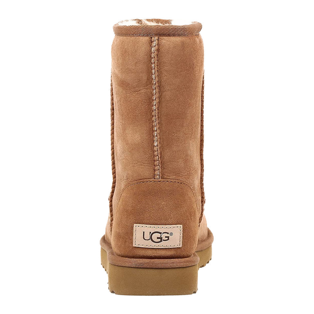 UGG Classic Short II Suede Sheepskin Women's Winter Boots#color_Chestnut