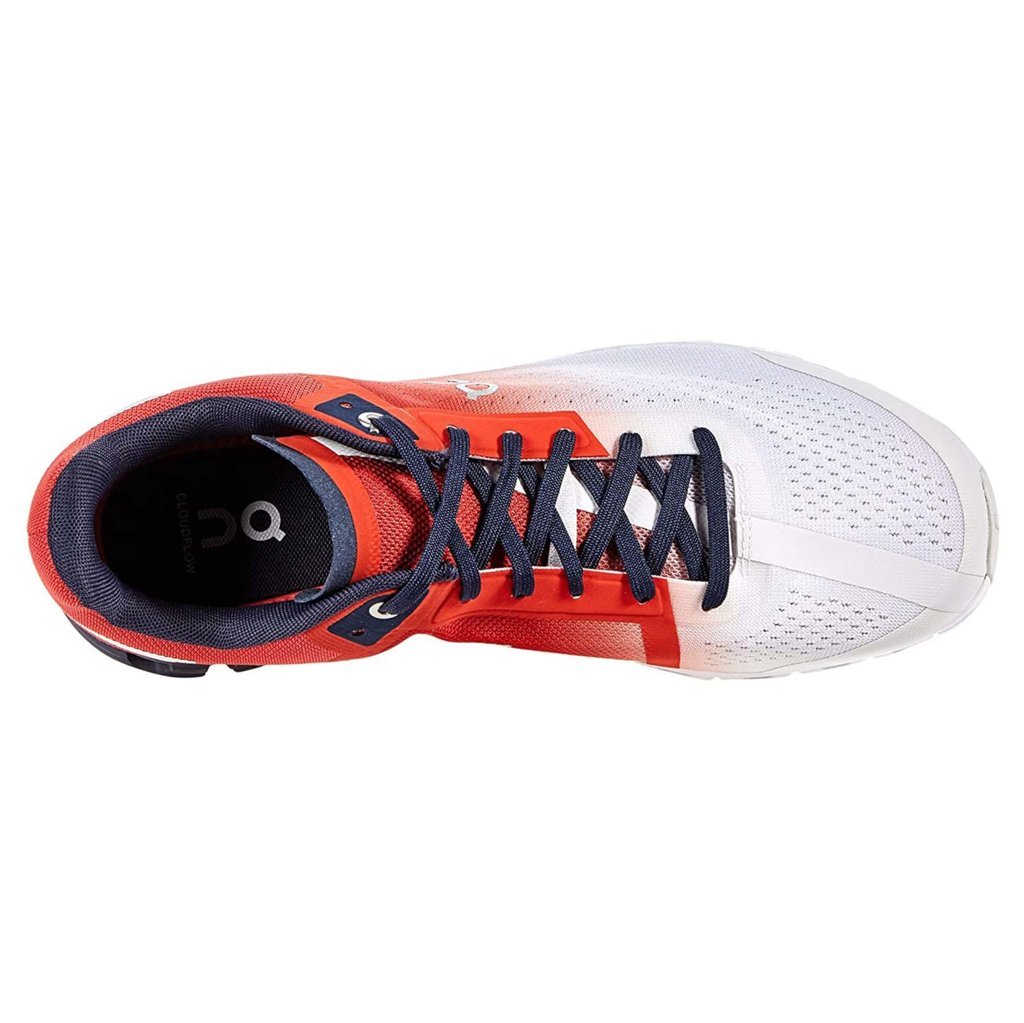 On Cloudflow Mesh Men's Running Shoes#color_rust eclipse