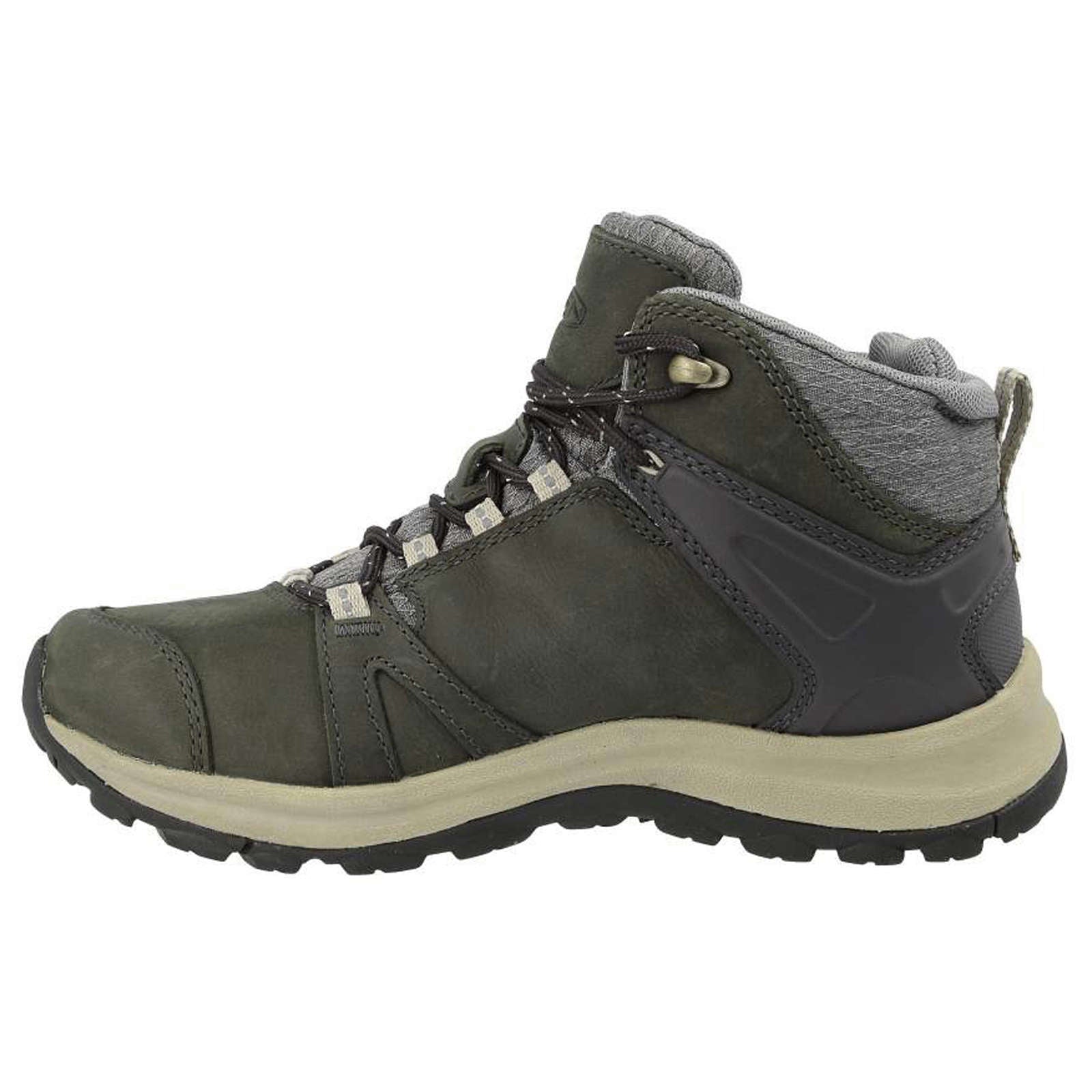Keen Terradora II Mid Waterproof Leather Women's Hiking Boots#color_magnet plaza taupe