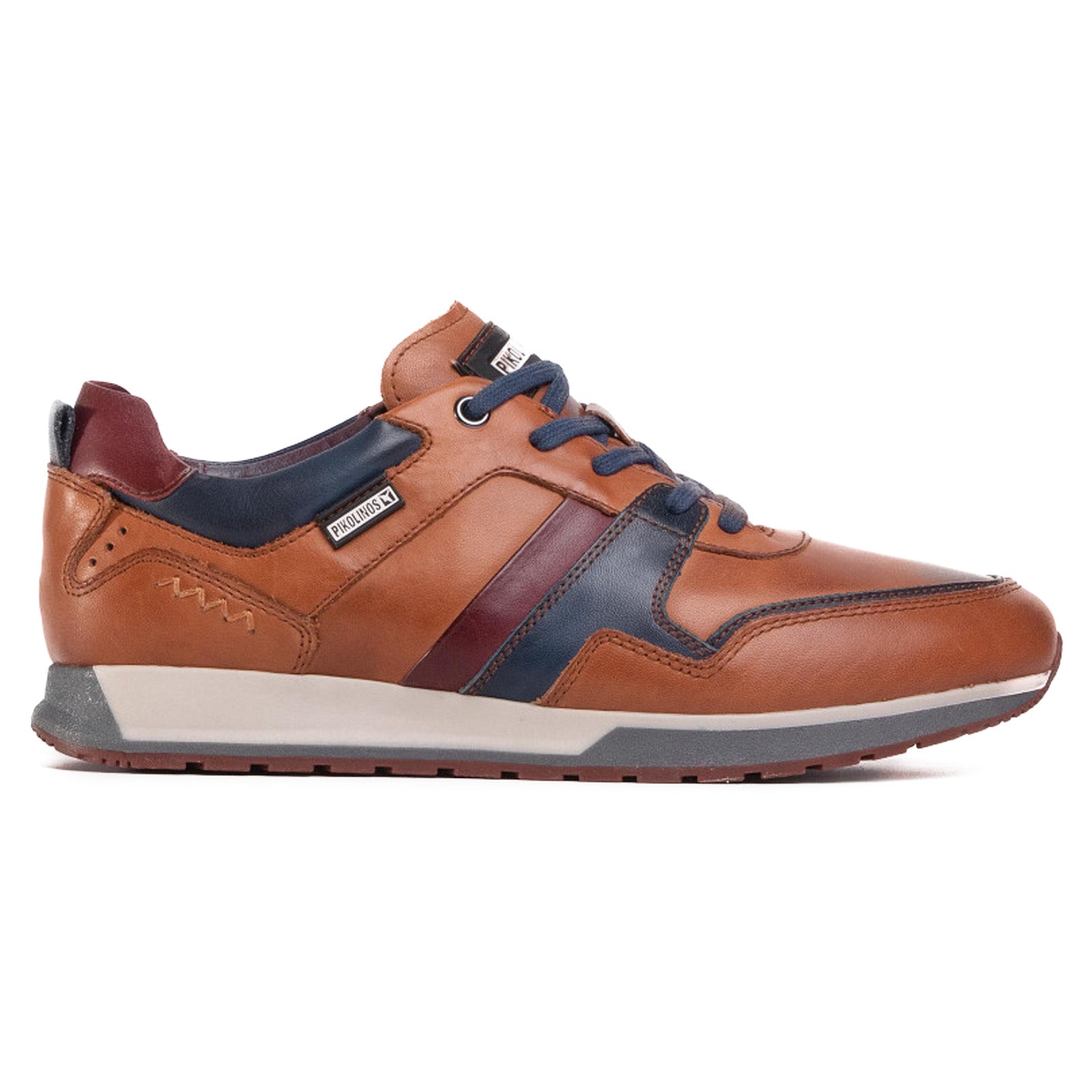 Pikolinos Cambil M5N-6344C1 Leather Mens Trainers#color_brandy