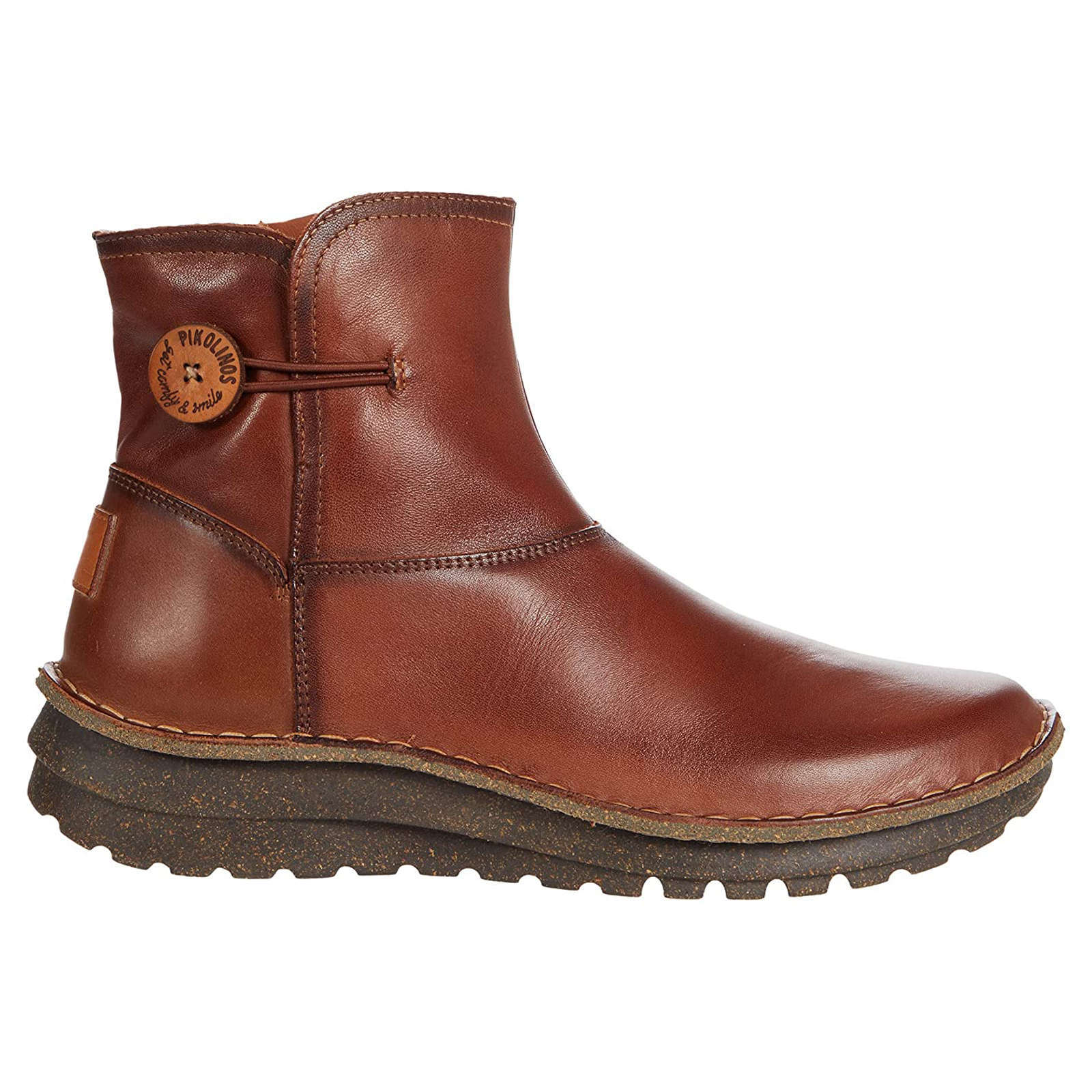 Pikolinos Cazorla Leather Womens Boots#color_cuero