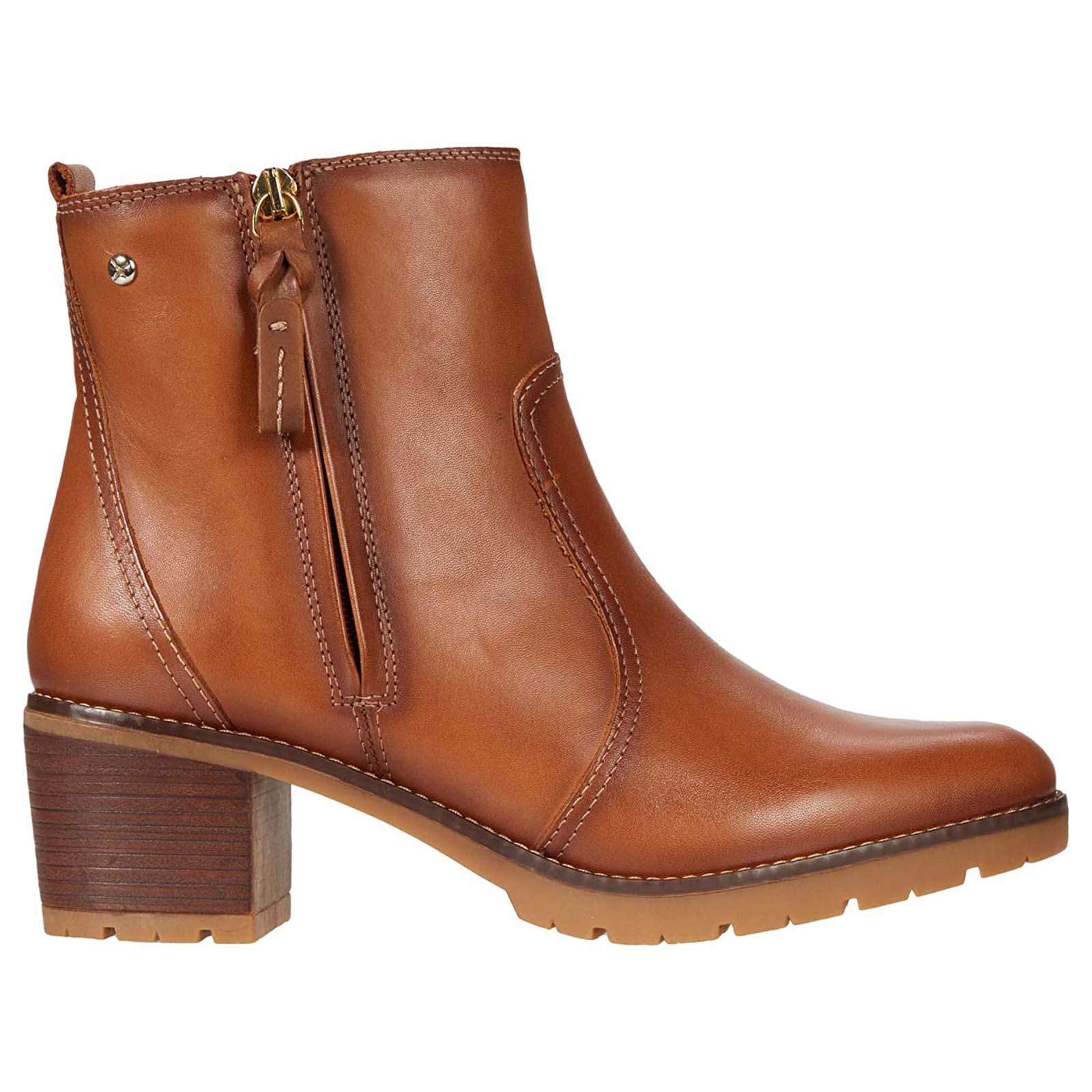 Pikolinos Llanes Leather Womens Boots#color_brandy