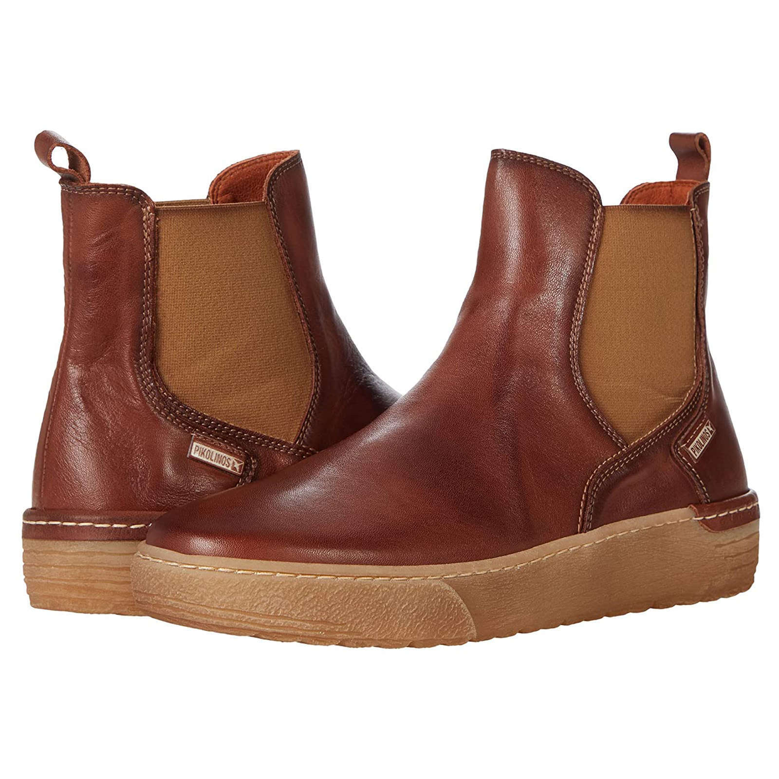 Pikolinos Vitoria Leather Womens Boots#color_cuero