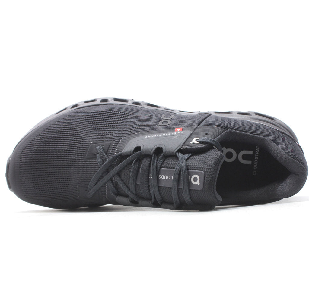 On Cloudstratus Mesh Men's Running Shoes#color_black