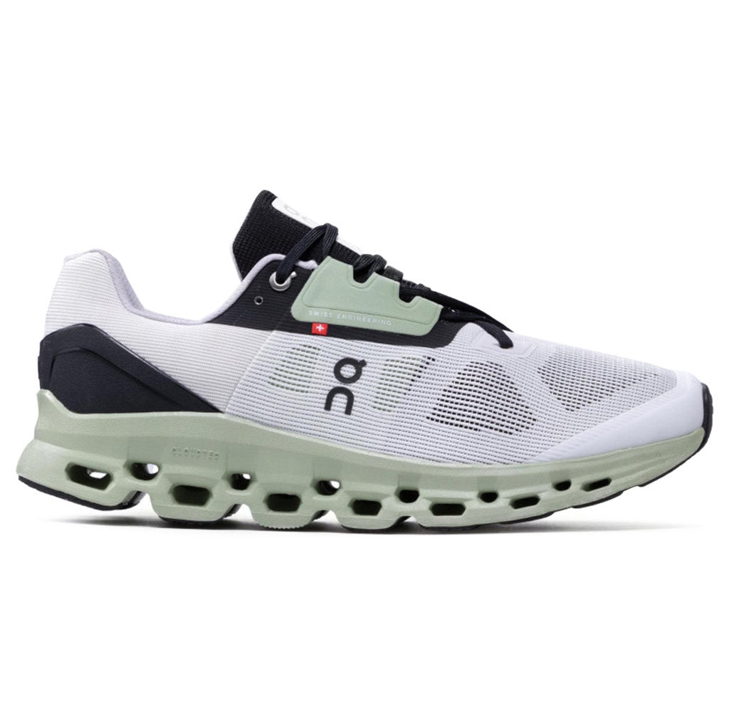 On Cloudstratus Mesh Men's Running Shoes#color_white black