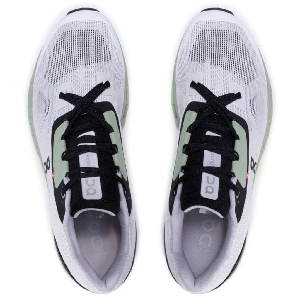 On Cloudstratus Mesh Men's Running Shoes#color_white black