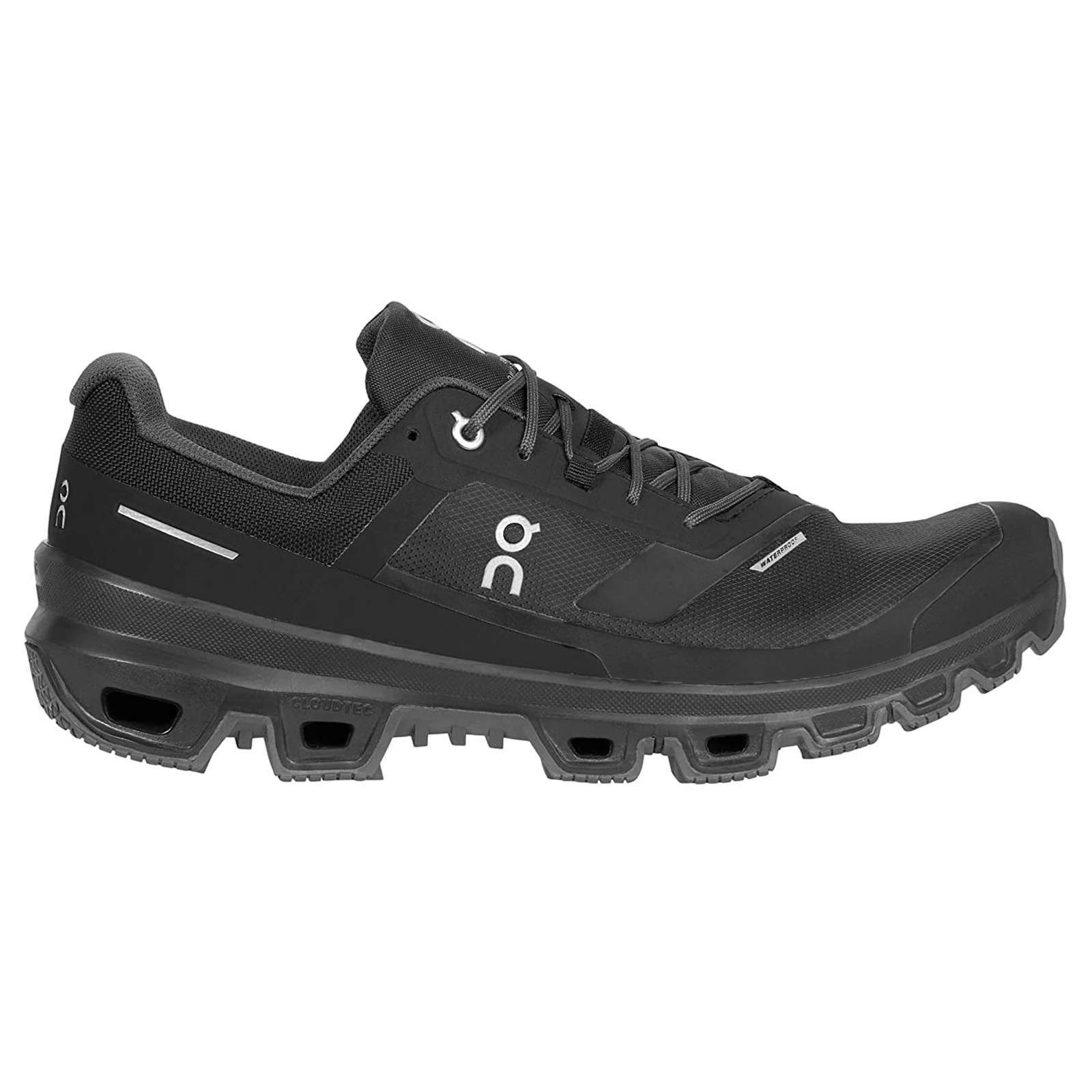 On Cloudventure Waterproof Textile Men's Running Shoes#color_black