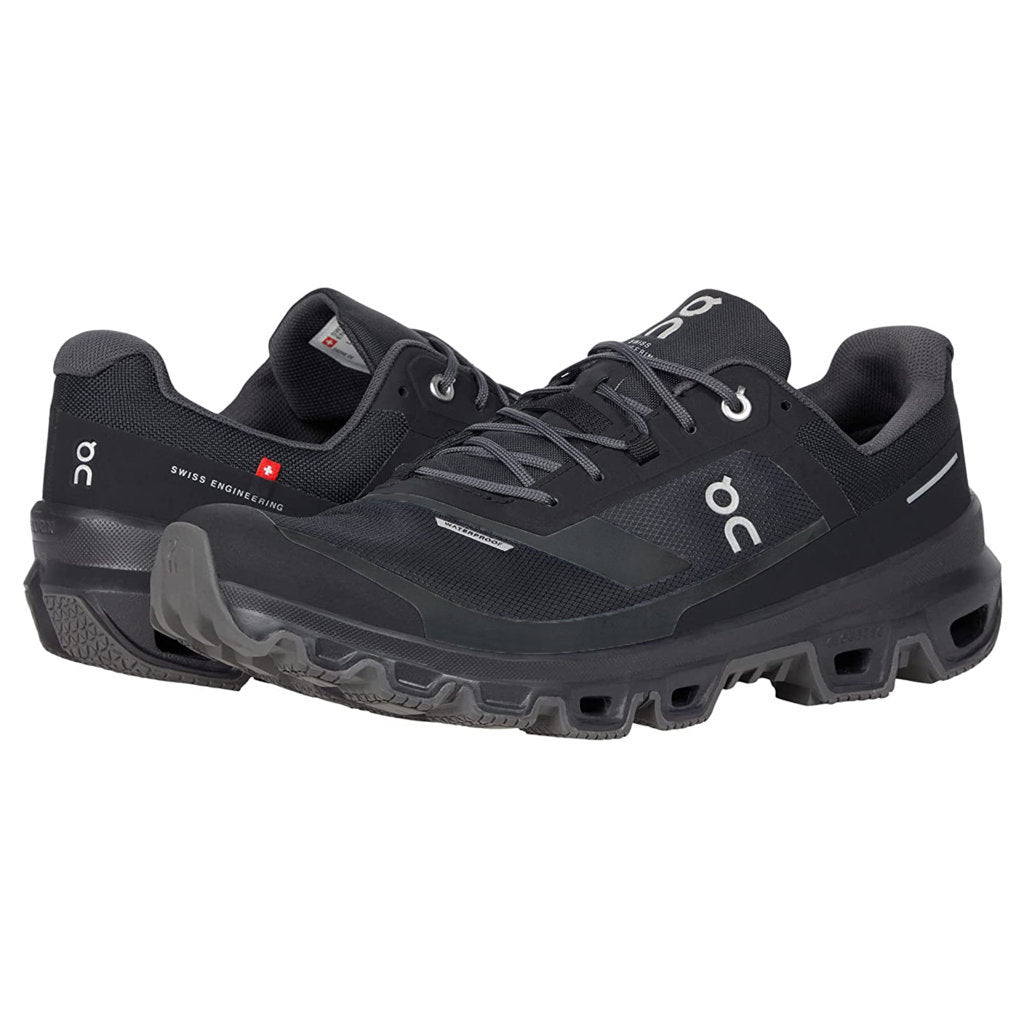 On Cloudventure Waterproof Textile Women's Running Shoes#color_black