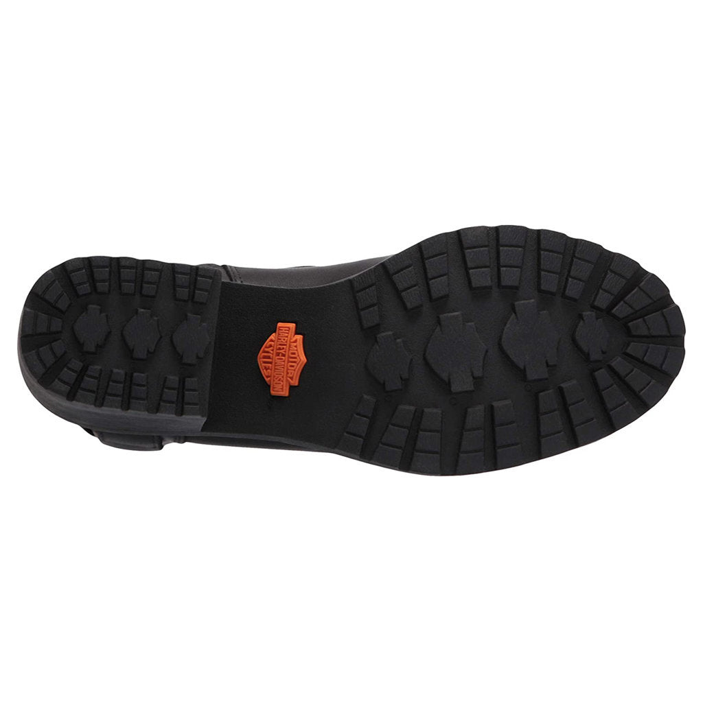 Harley Davidson Howell Waterproof Full Grain Leather Women's Block Heel Riding Boots#color_black