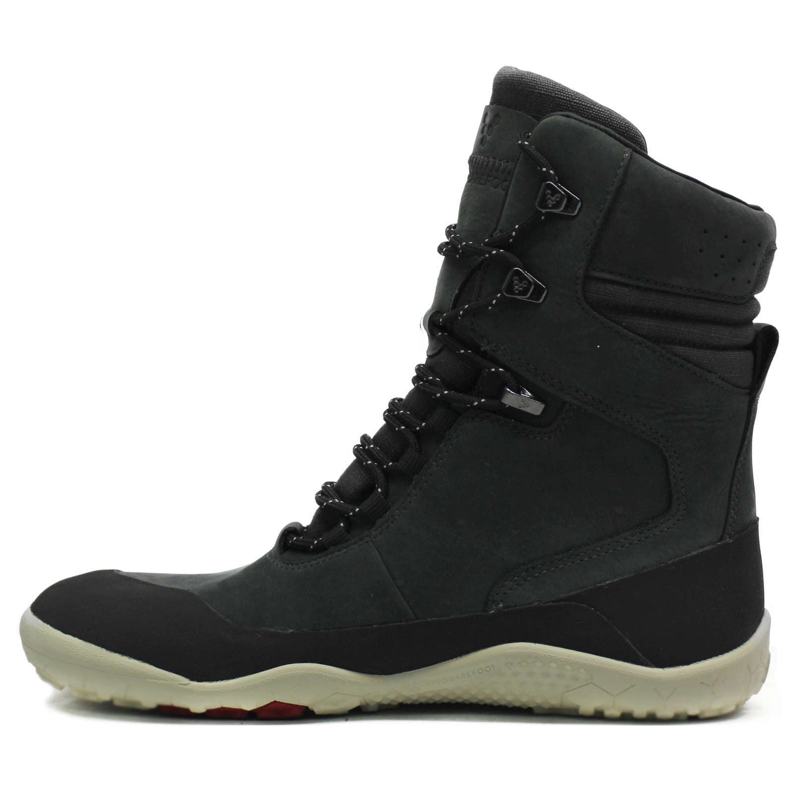 Vivobarefoot Tracker Hi II FG Leather Textile Synthetic Womens Boots#color_obsidian