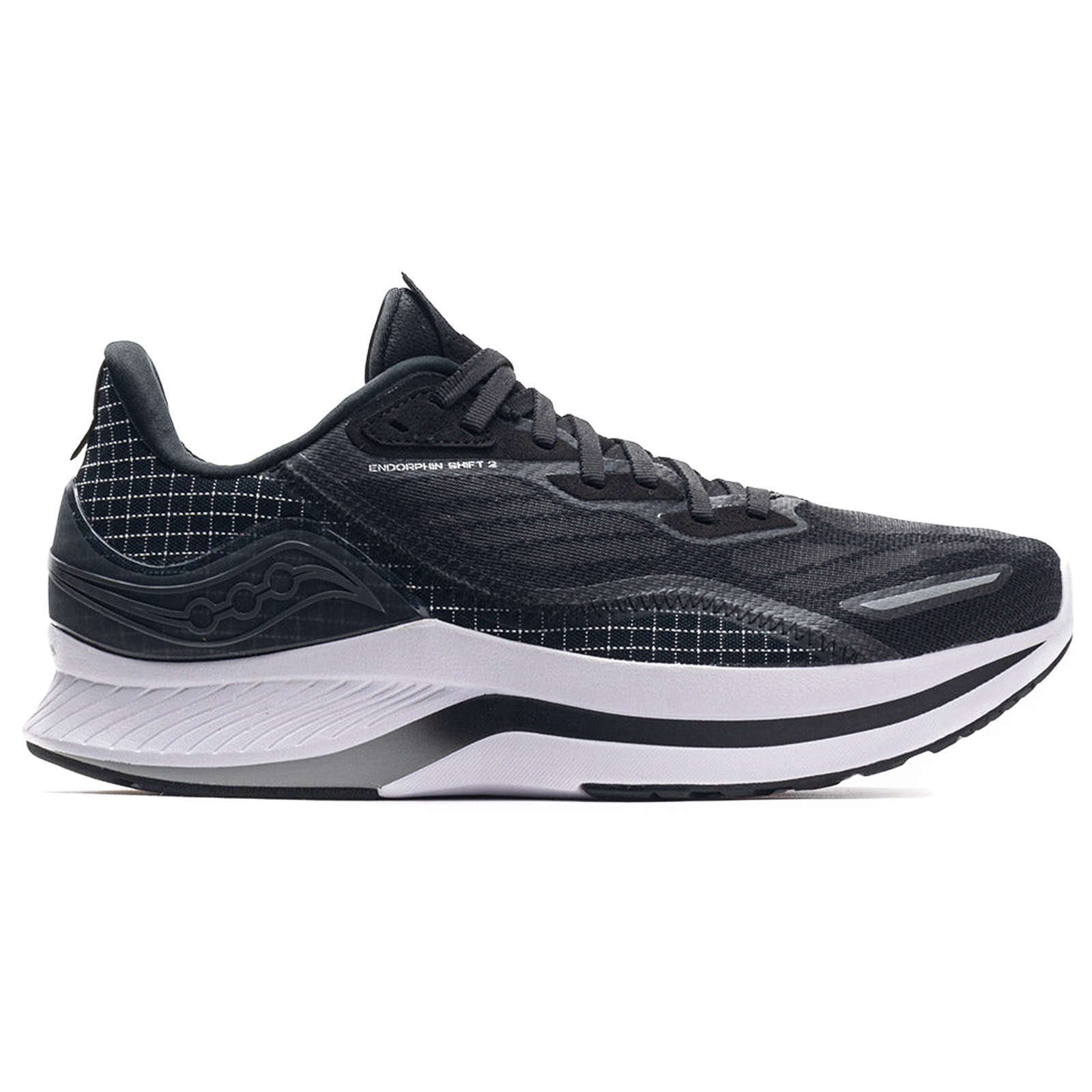 Saucony Endorphin Shift 2 Synthetic Textile Women's Running Shoes#color_black white