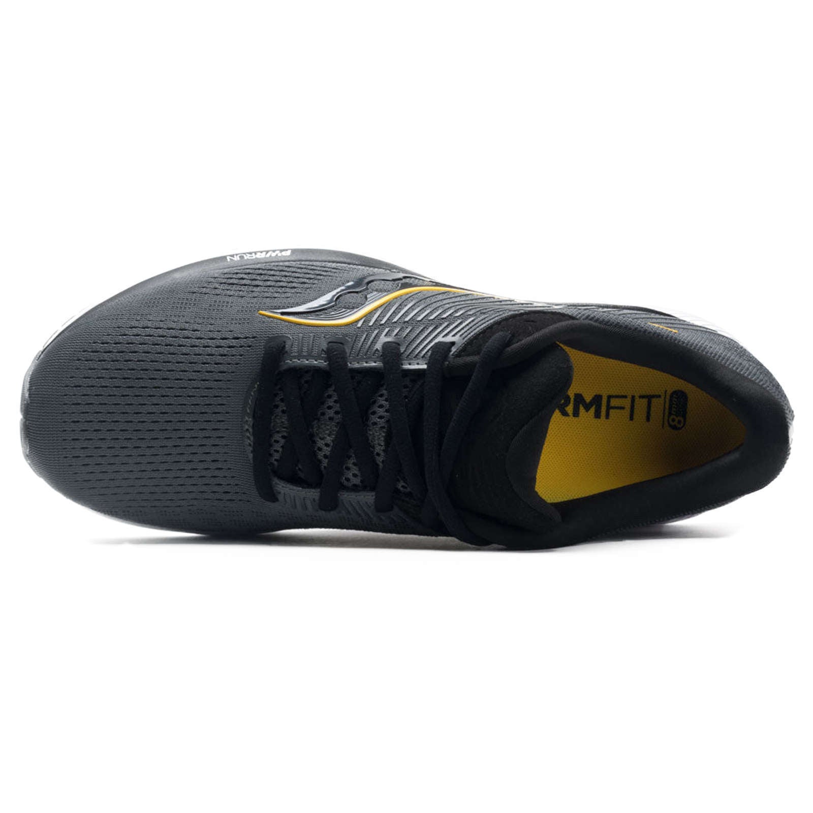 Saucony Guide 14 Synthetic Textile Men's Running Shoes#color_coal vizigold