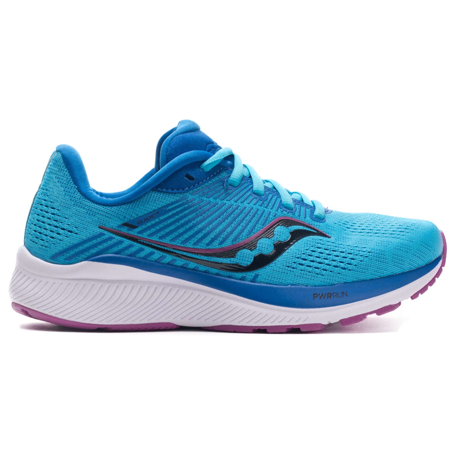 Saucony Guide 14 Synthetic Textile Women's Running Shoes#color_blue blaze berry