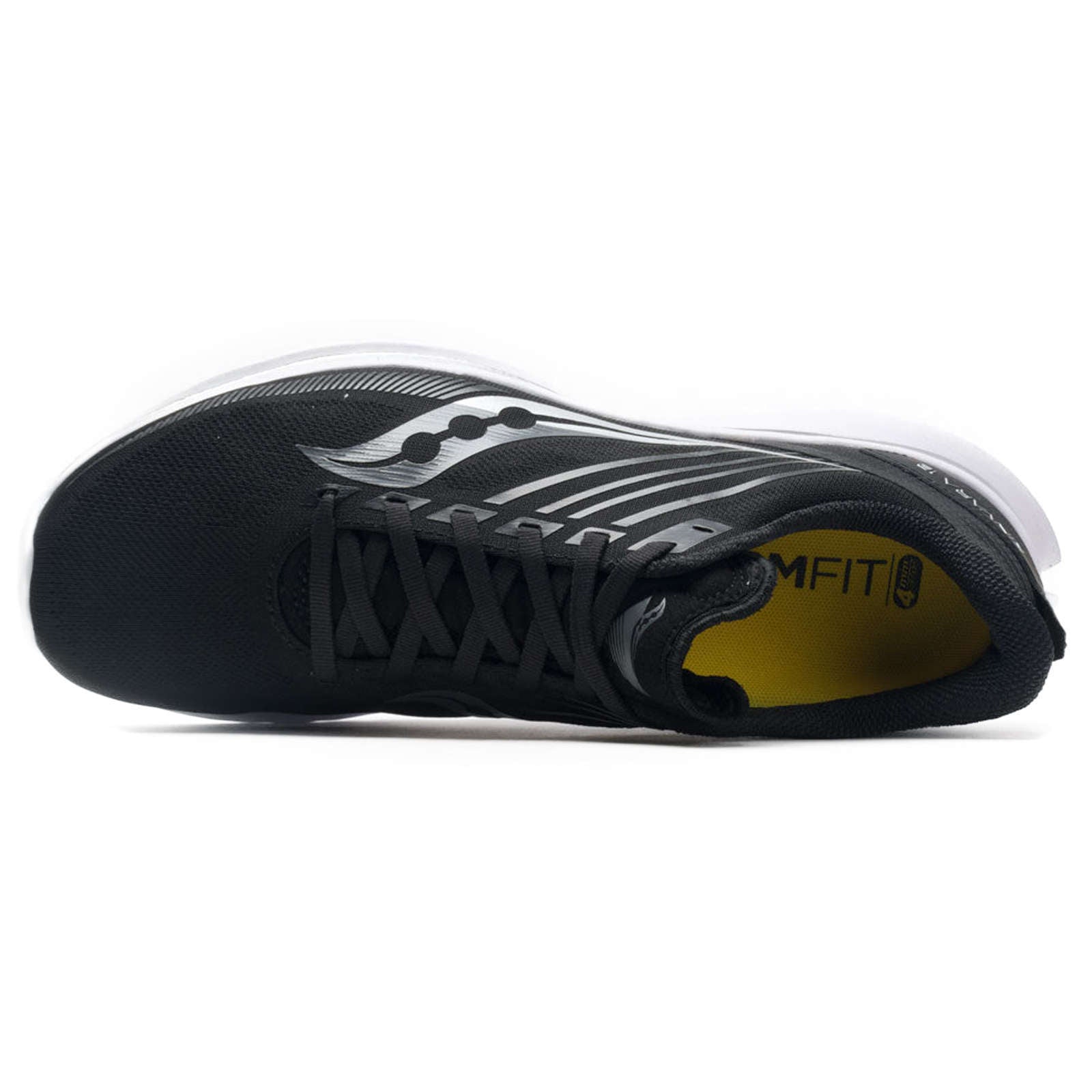 Saucony Kinvara 12 Synthetic Textile Men's Running Shoes#color_black silver