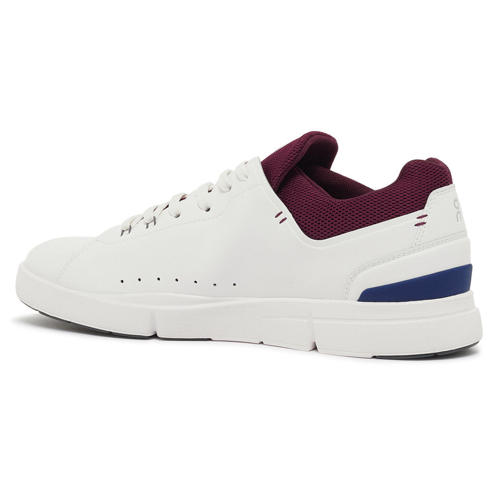 On Running The Roger Advantage Textile Men's Low-Top Trainers#color_white mulberry
