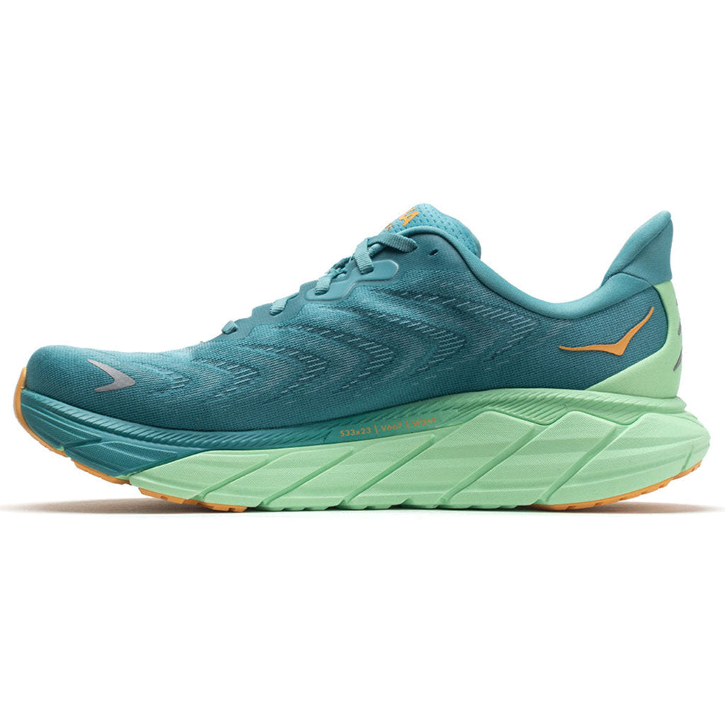 Hoka Arahi 6 Mesh Men's Running Shoes#color_ocean mist lime glow