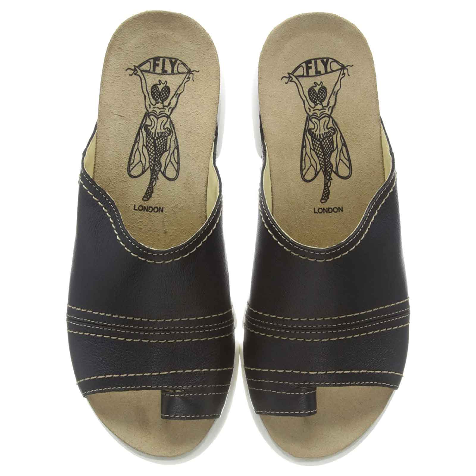 Fly London SIVE866FLY Leather Womens Sandals#color_black