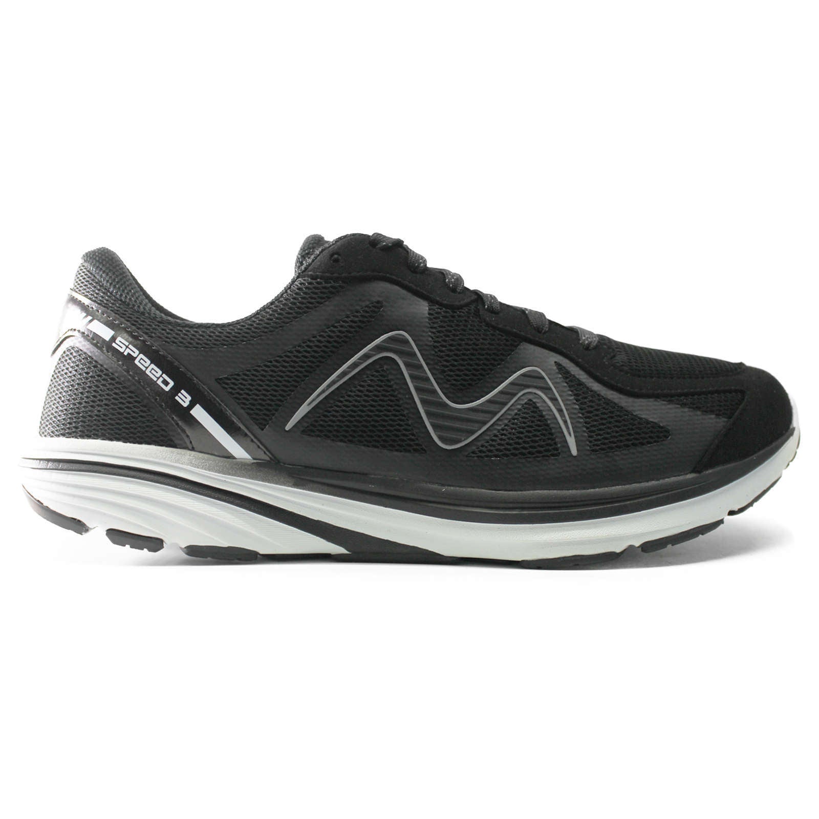 MBT Speed 3 Suede & Mesh Men's Low-Top Trainers#color_black