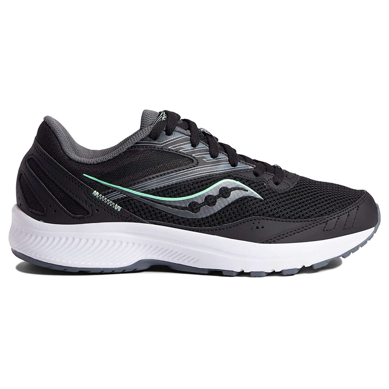 Saucony Cohesion 15 Synthetic Textile Women's Running Shoes#color_black meadow