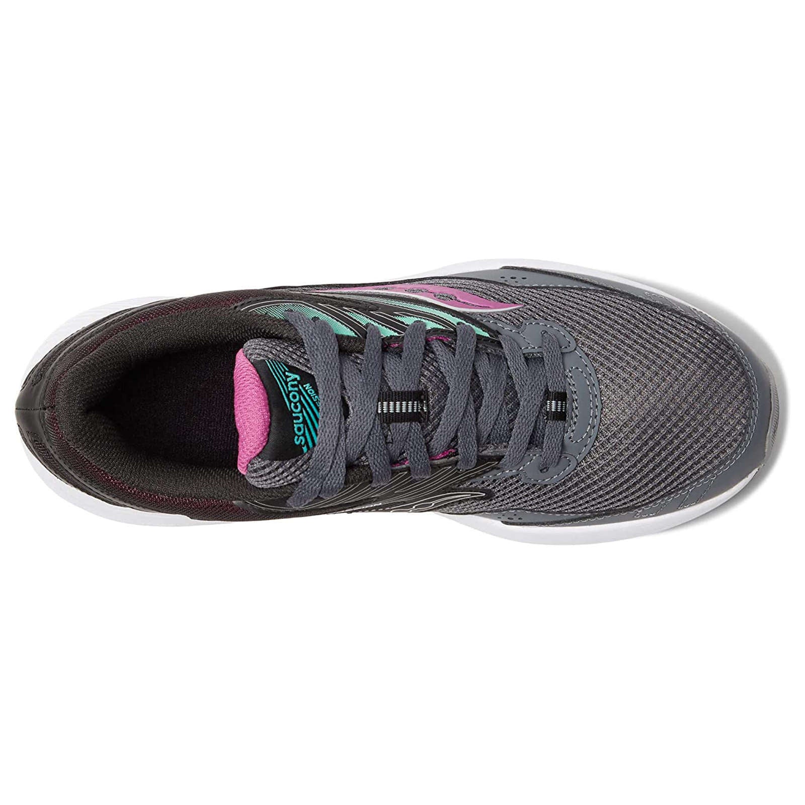 Saucony Cohesion 15 Synthetic Textile Women's Low-Top Trainers#color_shadow razzle