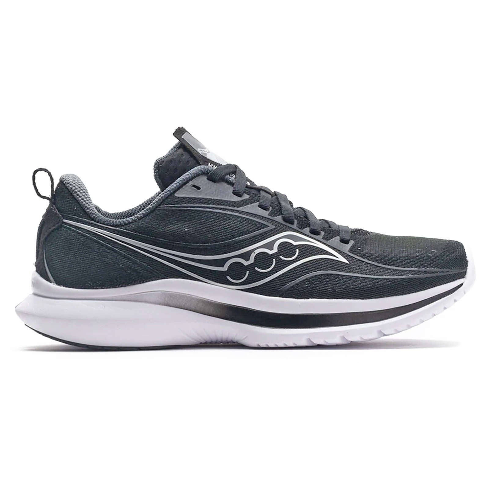 Saucony Kinvara 13 Textile Men's Running Shoes#color_black silver
