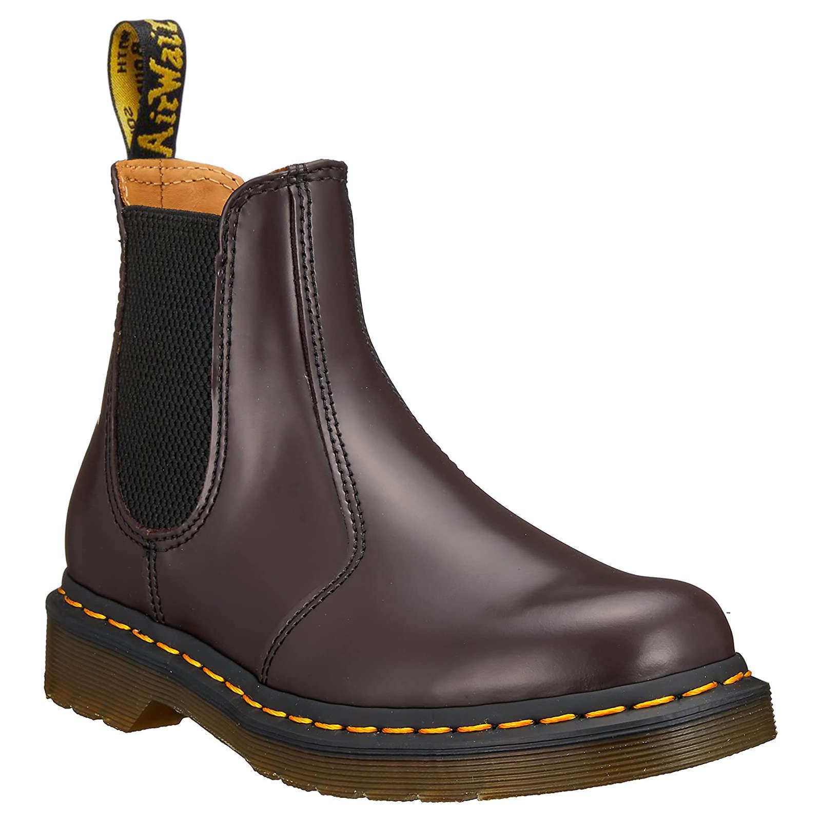 Dr. Martens 2976 Smooth Leather Unisex Chelsea Boots#color_burgundy