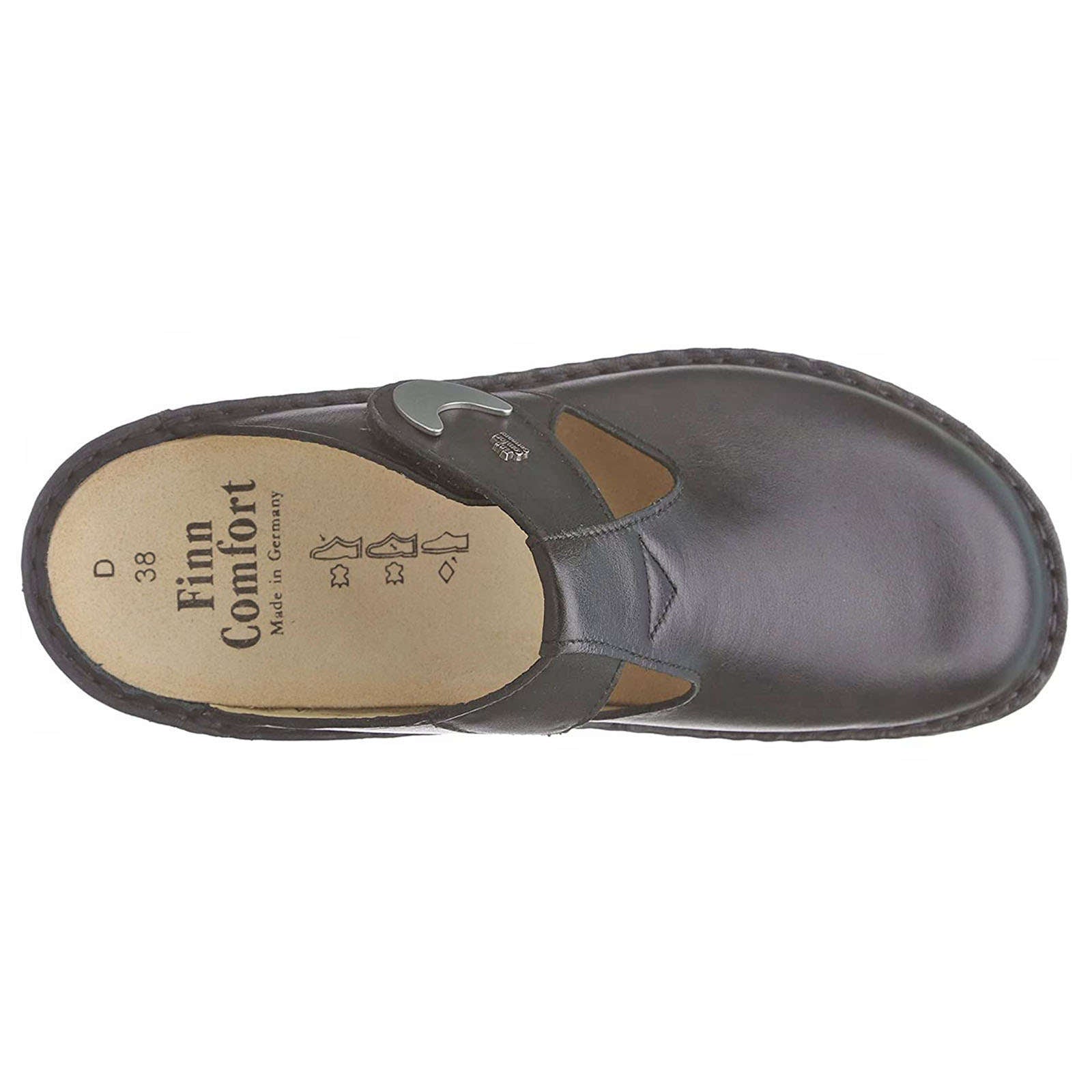 Finn Comfort Belem Leather Women's Slip-On Sandals#color_black