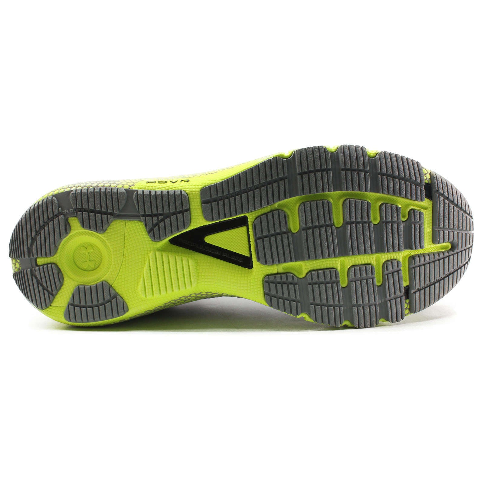 Under Armour HOVR Machina 2 Synthetic Textile Men's Low-Top Trainers#color_grey yellow