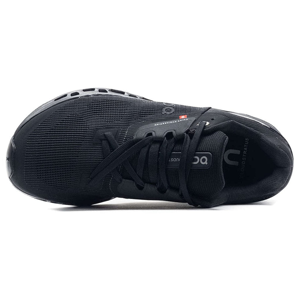 On Cloudstratus Textile Women's Performance Running Shoes#color_black
