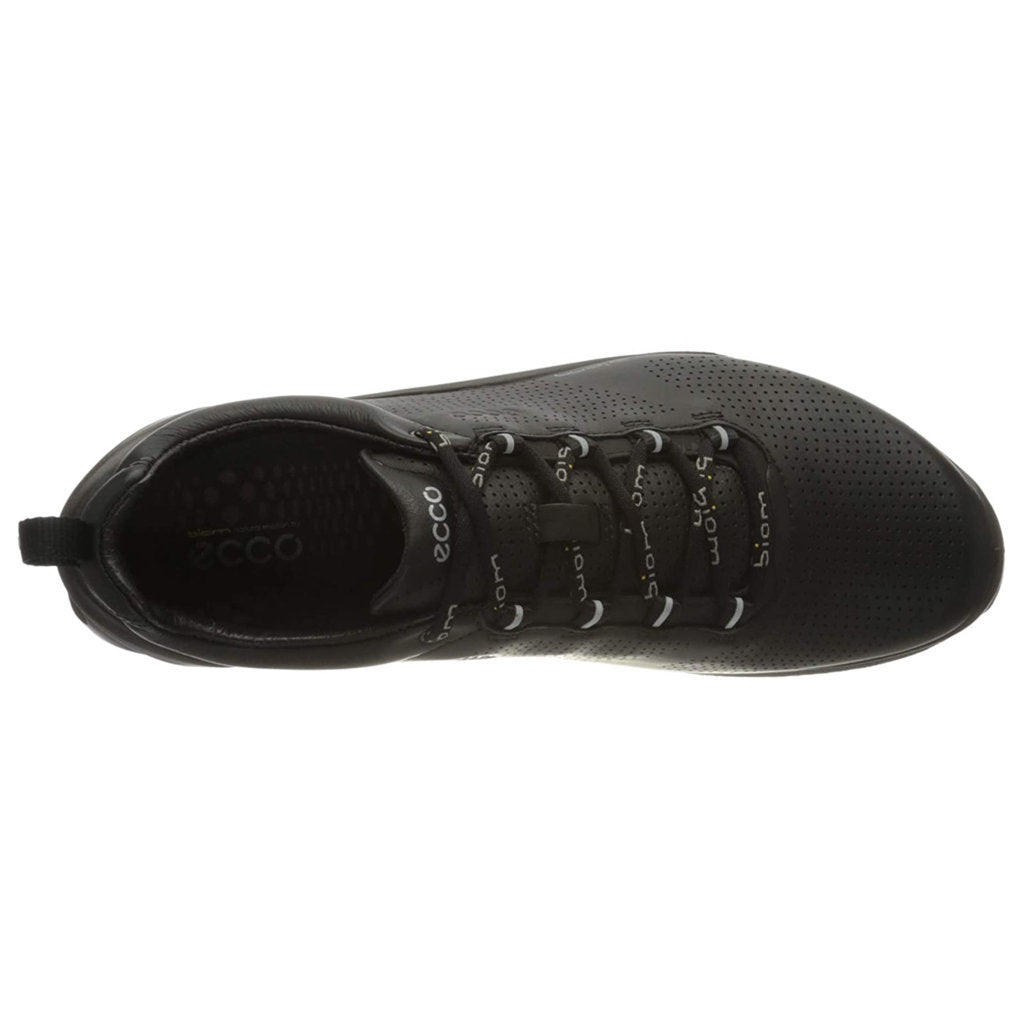 Ecco Biom Fjuel Leather Womens Trainers#color_black
