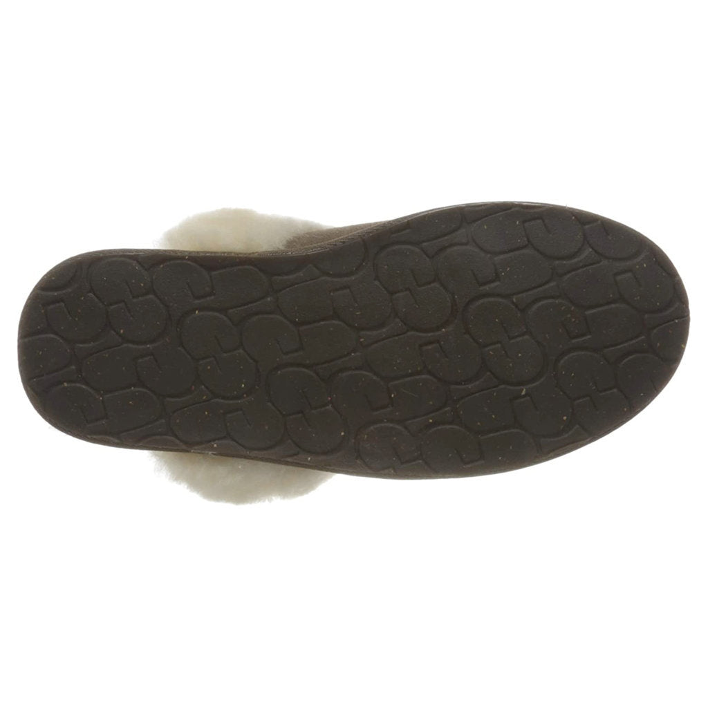UGG Scuffette II Sheepskin Suede Women's Slide Sandals#color_espresso