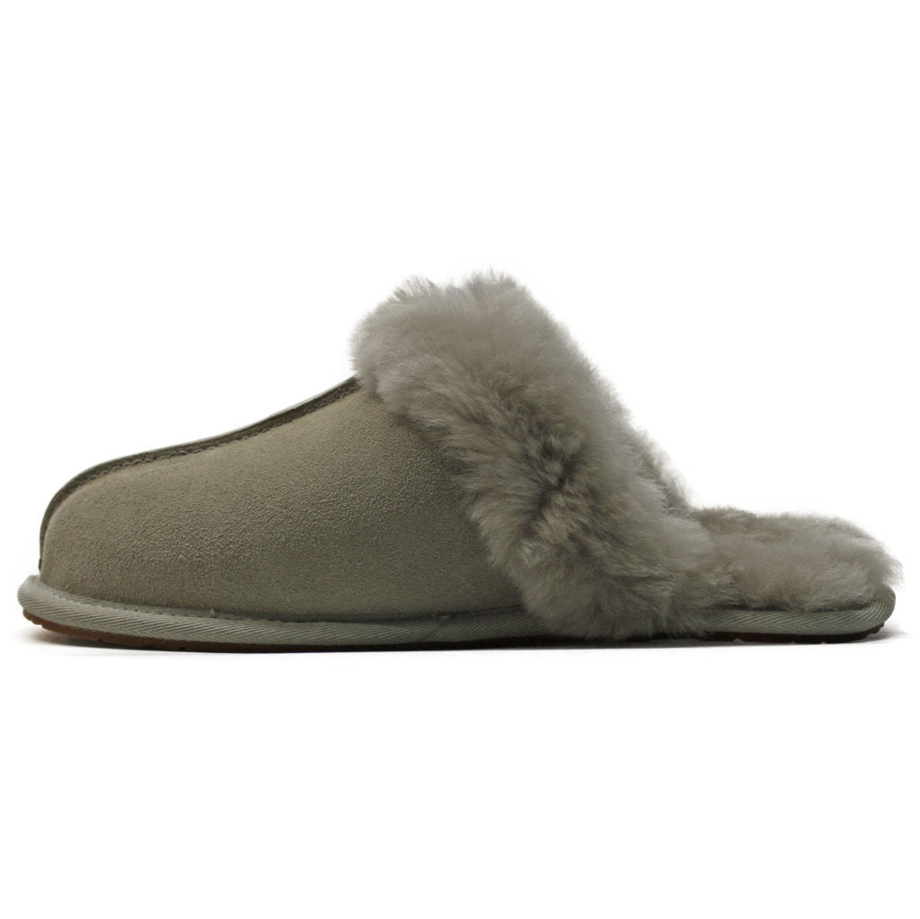 UGG Scuffette II Sheepskin Suede Women's Slide Sandals#color_goat