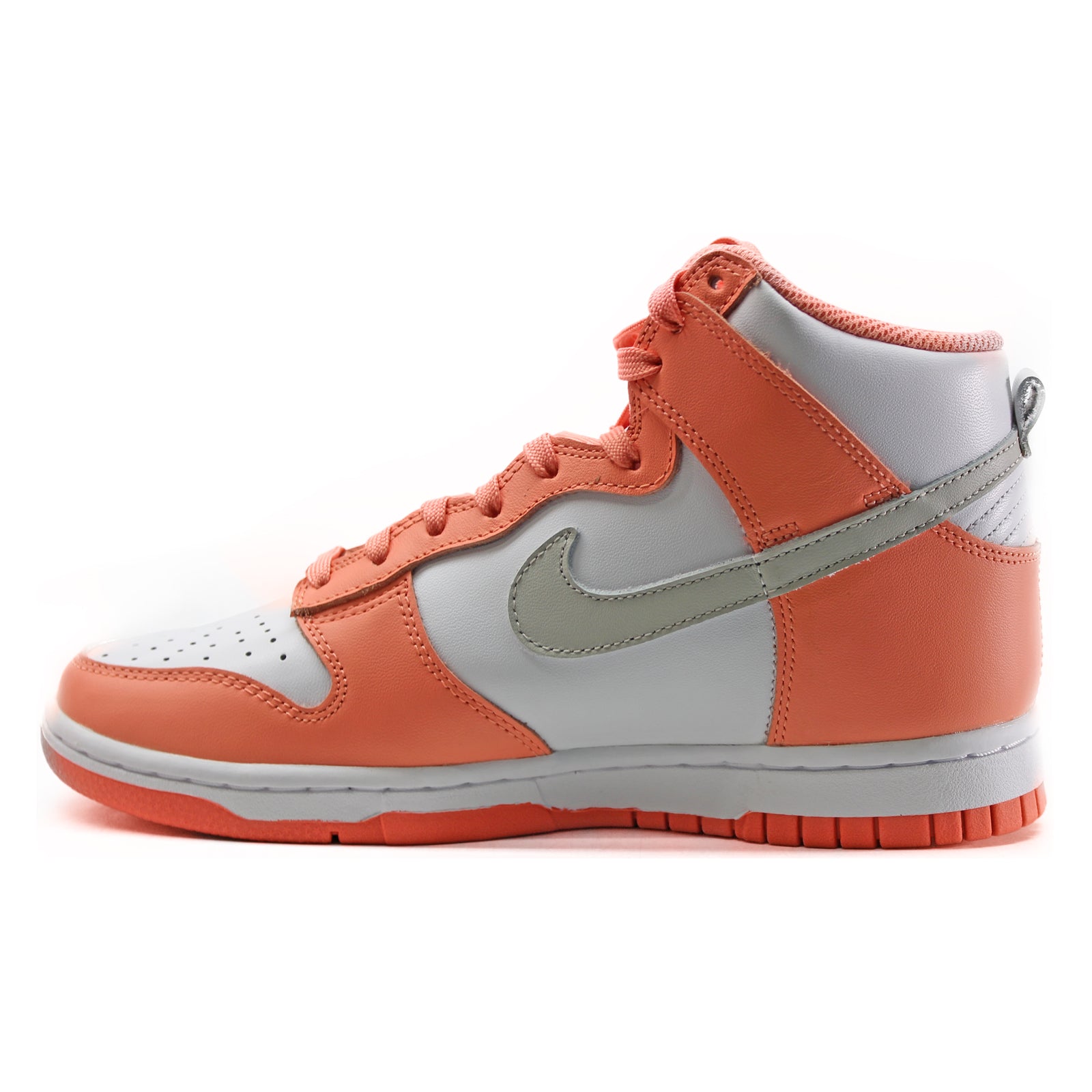 Nike Dunk Leather Unisex High-Top Trainers#color_crimson bliss light iron ore
