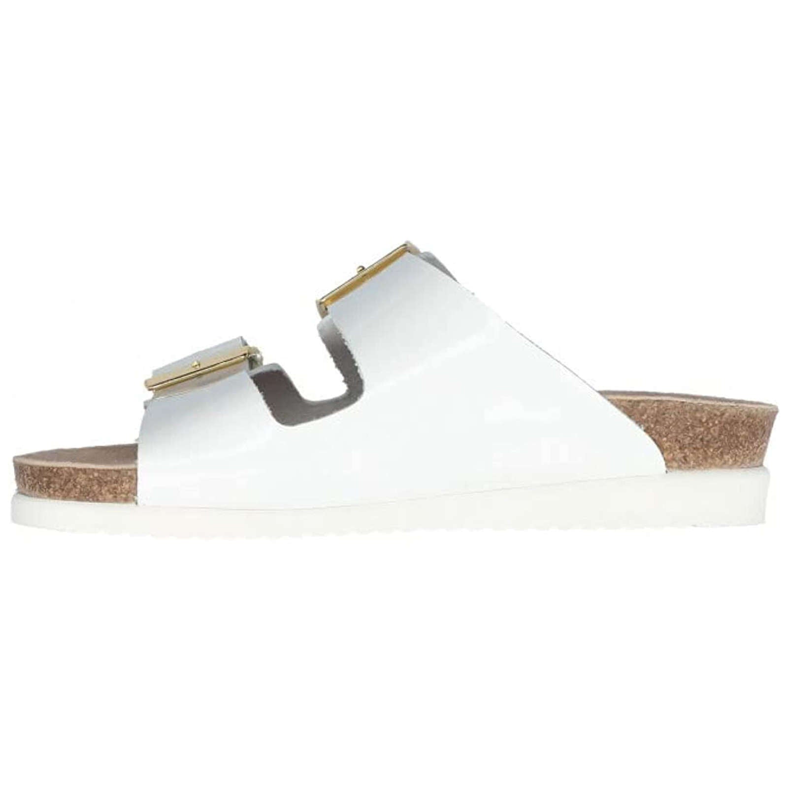 Mephisto Hester Patent Leather Womens Sandals#color_white