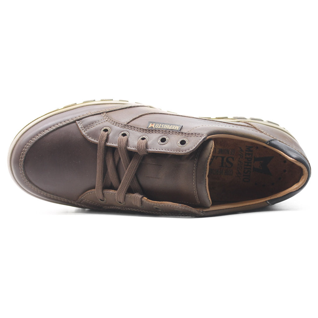 Mephisto Paco Leather Mens Trainers#color_tobacco