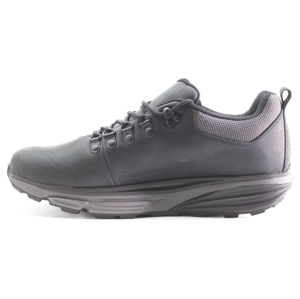MBT Terra Waterproof Nubuck Leather Men's Low-Top Trainers#color_black