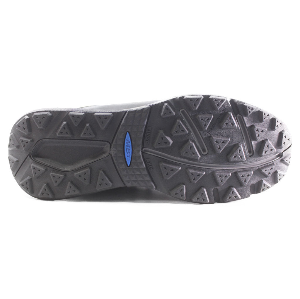 MBT Terra Waterproof Nubuck Leather Men's Low-Top Trainers#color_black