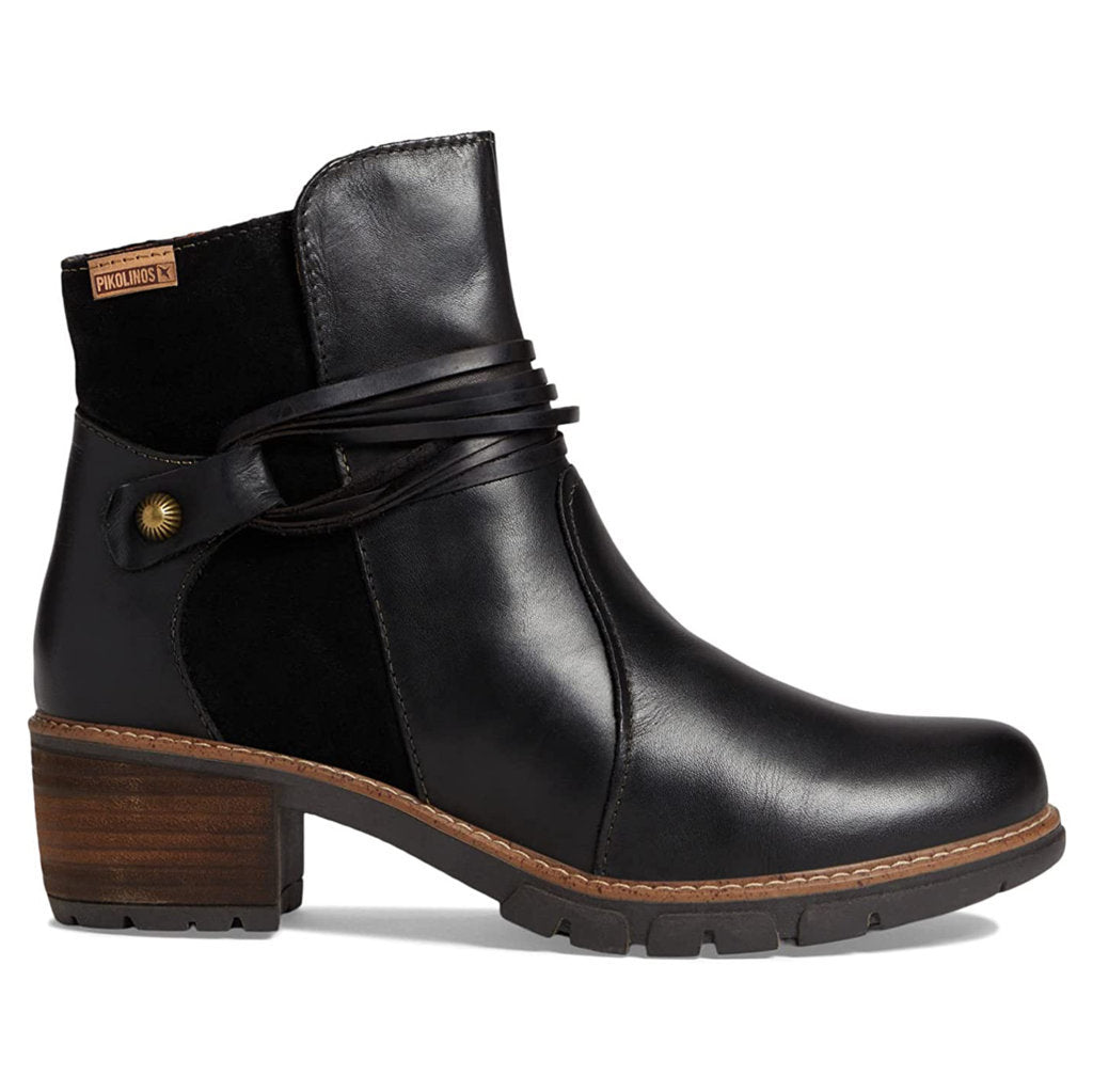 Pikolinos Stivaletti con tacco in pelle modello SAN Sebastia da donna, Black C1, 37 EU