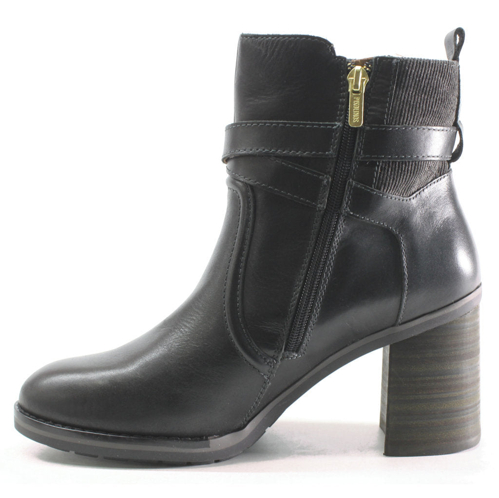 Pikolinos Pompeya W7S-8596 Leather Womens Boots#color_black