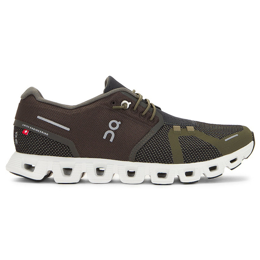 On Cloud 5 Combo Textile Men's Running Shoes#color_olive thorn