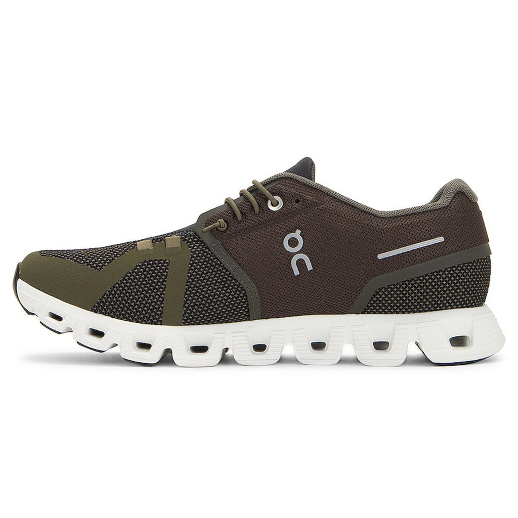 On Cloud 5 Combo Textile Men's Running Shoes#color_olive thorn
