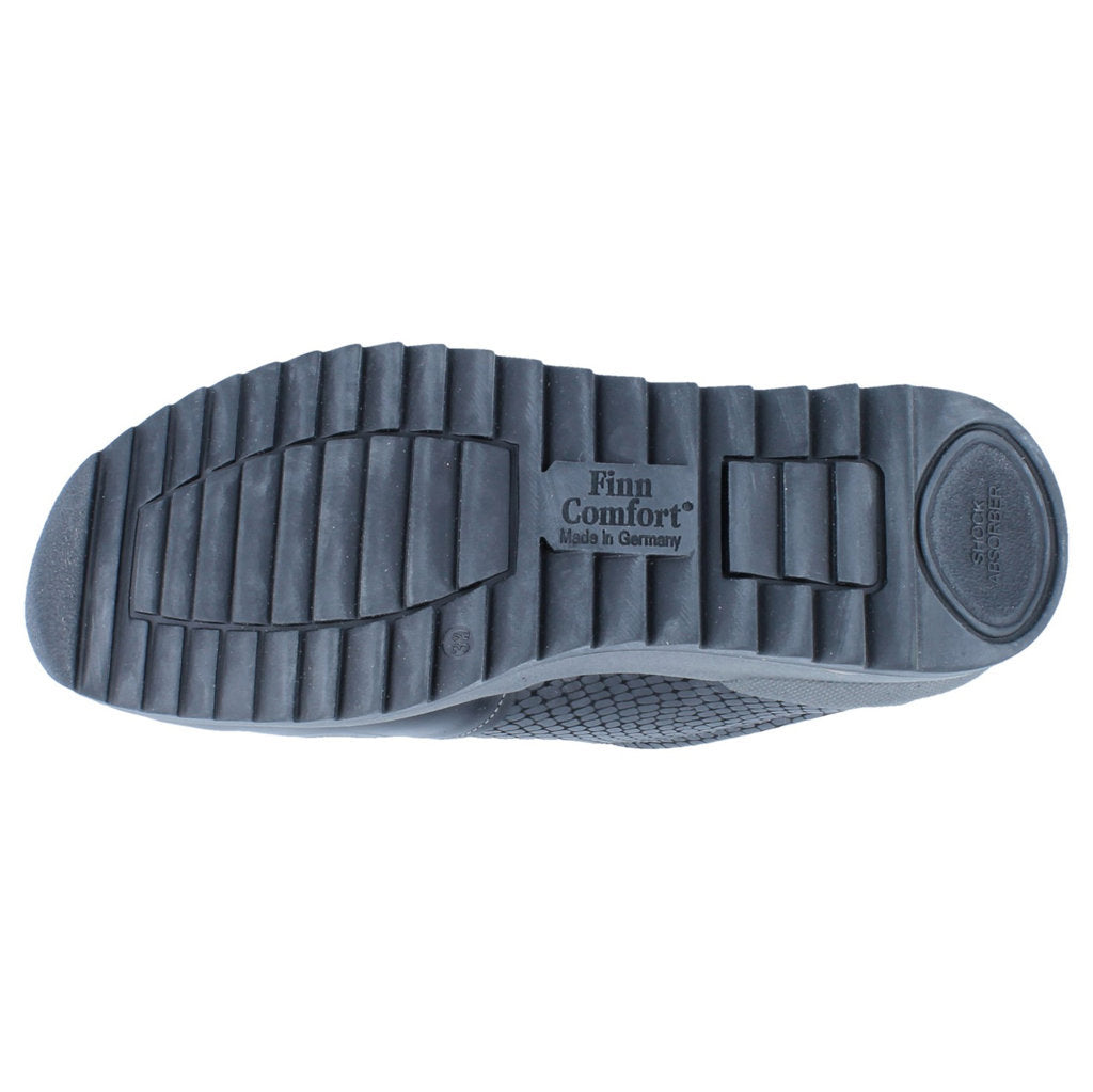 Finn Comfort Sidonia Smooth & Lacquered Leather Women's Shoes#color_black