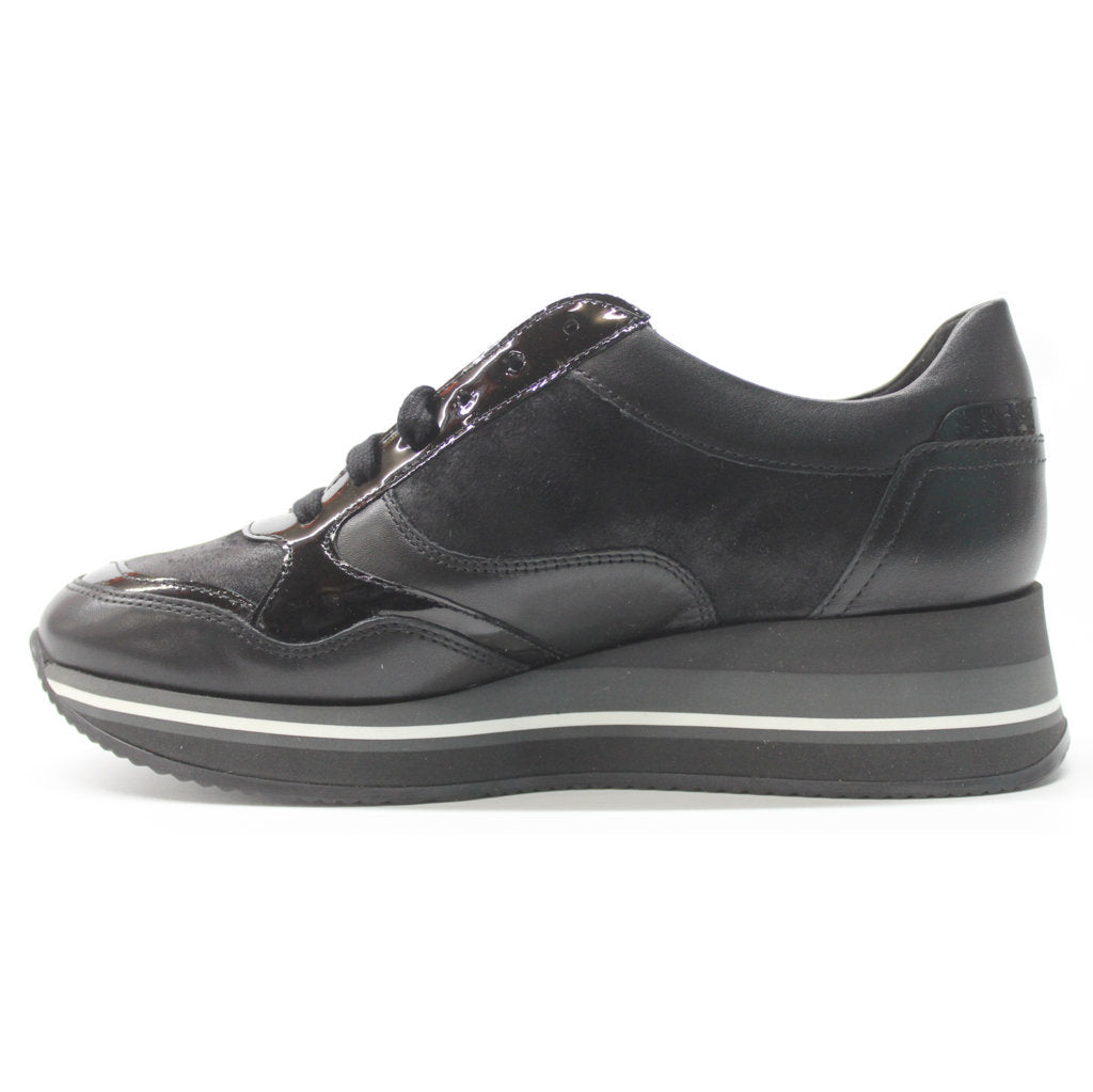 Mephisto Olimpia Leather Womens Trainers#color_black