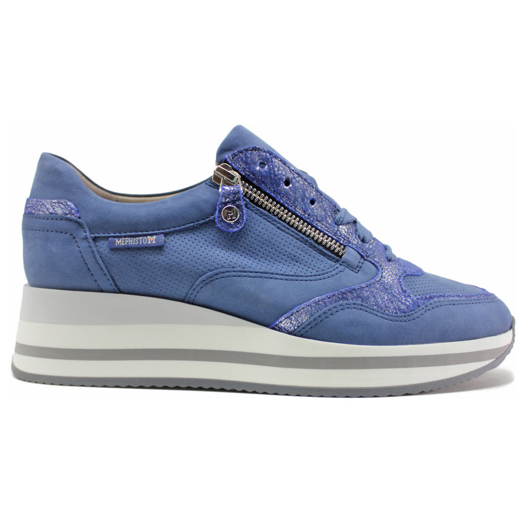 Mephisto Olimpia Leather Womens Trainers#color_denim