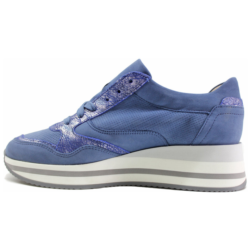Mephisto Olimpia Leather Womens Trainers#color_denim