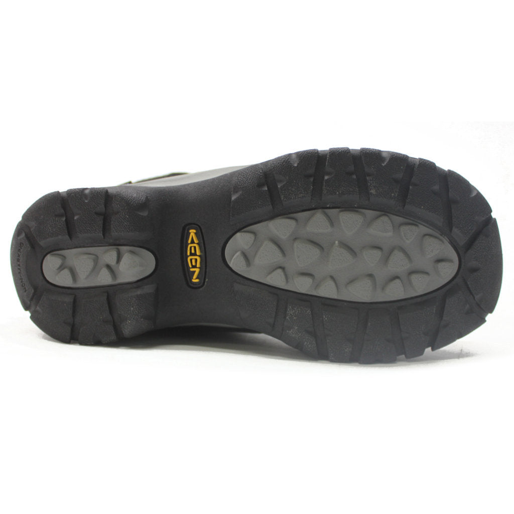 Keen Kaci III Mid Waterproof Leather & Textile Women's Snow Boots#color_black steel grey